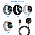 Pikkukuva 5 / 5: Latauskaapeli, monisuojattu, repeämätön, magneettinen latausalusta Fitbit Sense 2:lle/Fitbit Senselle/Fitbit Versa 4:lle/Versa 3:lle (FMY) 30cm