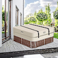 Miniatyrbilde 2 av 5: Varmtvannsdekselstropper Spa Sikkerhetsbelte Heavy Duty Universal Justerbar Festing For De Fleste Firkant/runde Kar-dwdz  (FMY)