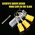 Miniatyrbild 4 av 5: Cnc Router Bits Set 1/4, Gravering Trä Carving Router Bit 6mm & 4mm, V-spår, Bit, Tungsten Stee  (FMY)