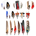 Miniatyrbillede 3 af 4: Hattefjer Cowboy Hat Feather til Fedora Hatte Kostume Julefest Hatte Style A (FMY) Style B Total length 10cm-15.5cm