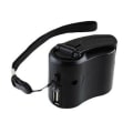 Miniatyrbillede 1 af 5: Farfi Håndsving-oplader Bærbar Sikker Opladning Usb-port Mobiltelefon Tablet Manuel Nød Dynamo Til Udendørs  (FMY) Black