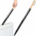 Miniatyrbilde 1 av 5: Radiatorbørste - Med langt fleksibelt trehåndtak - Myk bustbørste 2 stk (FMY)
