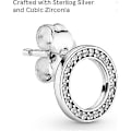 Miniatyrbild 3 av 5: Damernas Forever Pandora Cubic Zirconia Örhängen i Sterling Silver (FMY)