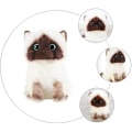 Miniatyrbild 5 av 5: Ragdoll Cat Plyschdocka Katt- 20cm Gosedjur Katter Plyschdjur Heminredning Prydnader För Barn Flickor Pojkar Gåvor  (FMY)