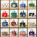 Miniatyrbild 1 av 5: 16 stycken stora återanvändbara presentpåsar - 32,5 cm x 25 cm x 17 cm, Multi-sektion, Hållbart non-woven material, Perfekt för påsk, jul, fest (FMY) 16pcs