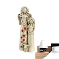 Miniatyrbillede 1 af 5: Engle Resin Havefigur til Haven Langvarig Resin Engel Dekoration Havefigur Kreativ Engel Resin Figur til Mor Søster Datter (FMY) C