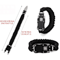 Miniatyrbild 3 av 4: Paracord utomhusverktyg armband överlevnadsutrustning multianvändning överlevnadsarmband för utomhuscamping vandring fiske  (FMY)