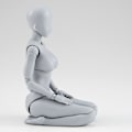 Miniatyrbild 4 av 5: Actionfigurer ritfigurer för konstnärer Actionfigurmodell Mänsklig mannekäng Man Kvinna Kits  (FMY) B