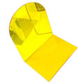 Miniatyrbillede 1 af 5: 1 Par Bogstøtter Tykkere Skridsikker Transparent Akryl Skrivebords Dekorativ Tung Bogende Til Studerende Kontor L-Formet (FMY) Yellow