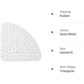 Miniatyrbilde 2 av 2: Gummikant Dusjmatte Antiskli Kvadrant Badematte Antibakteriell Sugermatte For Dusj Eller Badekar, Sklisikker Badekarmatte, 54x54cm  (FMY) Solid White