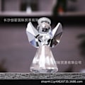 Miniatyrbillede 3 af 4: Kreative Englekrystal Håndværk Figurer Baby Fødselsdagsfest Favør Bryllup Promotion Gave (FMY) Angel-transparent Crystal Angel