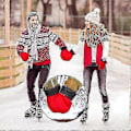 Miniatyrbild 5 av 5: Hand i Hand Vantar Par Älskare Handskar Vinter Varma Handskar Jul Alla Hjärtans Dag Presenter för Par Vantar Vinter Varma Handskar (FMY) Red