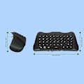 Miniatyrbild 5 av 5: Chatpad-tangentbord för PS5 Edge-kontroll Bluetoothkompatibelt tangentbord med bakgrundsbelysning (FMY) Black