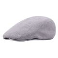 Miniatyrbilde 1 av 5: 1 stk bomull caps menn kvinner hatt myk casual beret solid unisex retro hatt  (FMY) Light gray one size