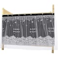 Miniatyrbilde 1 av 3: Enkeltseng køyeseng gardiner blackout klut gasbind seng telt gardin 1.15m*2m  (FMY) black 115CM*200CM