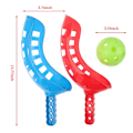 Miniatyrbild 2 av 4: Scoop Ball Set Catching Game Trackball Sport Lacrosse Racket Game Toys Kids  (FMY) one size