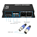 Miniatyrbilde 4 av 5: Dmx Led-kontroller Led Dmx 512 Dekoder Dimmer Driver Dc12v-24v For Led Rgb Stripe Eller Lys (3 Kanaler (FMY) As Shown