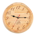 Miniatyrbild 1 av 2: Digital Väggklocka Väggklocka Bastu Tyst Väggklocka Basturum Timer Klocka  (FMY) Light Brown 22.3X22.3cm
