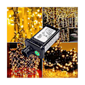 Miniatyrbild 5 av 5: 24V Transformatorplugg Nätadapter Lämplig för Jul Halloween LED-utrustning Dekorationer EU-kontakt (FMY) Black