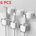 Miniatyrbilde 1 av 5: 6 stk Magnetiske Kabelorganisering Klips Multifarget Datakabel Kabelarrangør Skrivebord & Veggmonterte Kroker For Telefon Data & Lader (FMY) White 6PCS
