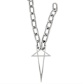 Miniatyrbillede 1 af 5: Trendy sølvfarvet kæde Pentacle halskæder Punk krave Chokers halskæder  (FMY)