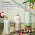 Miniatyrbild 3 av 5: Vattenfloss - Trådlös Laddningsbar Tandspruta Med 3 Lägen, Inbyggd Tank Och Kraftfull Batteritid För Hemma Och Resor, Tandvård, Tandställning (FMY) Grass Green Water flosser with five nozzles