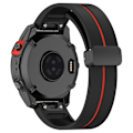 Miniatyrbilde 1 av 5: Urklokkebånd i svart spenne med dobbel farge for Garmin Tactix 7 Pro/Fenix 7X/6X/6X Pro/5X Plus 26 mm (FMY) Multicolor Style E Garmin Tactix 7 Pro