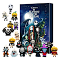 Miniatyrbilde 1 av 5: Julekalender 2024 - 24 Dagers Horror Ornament Dukke Halloween Mareritt Festartikler For Barn Gaver (FMY) Black 26 x 18 x 3cm