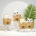 Miniatyrbillede 2 af 5: Farfi 4 stk. Rystende Hoved Katte Ornamenter Levende Udtryk Klare Linjer Massiv Bil Dashboard Nikkende Kat Legetøj Til Hjemmet (FMY) 4pcs
