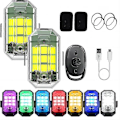 Pikkukuva 3 / 5: Langallinen Langaton LED-Stroboskoolivalo, 7 Väriä Stroboskoolivalot USB-Lataus, Langaton LED-Stroboskoolivalo (FMY) color04 4 lights with remote control