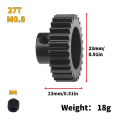 Miniatyrbild 5 av 5: För Udr Bakre Rak Axel Kort Kort 32p M0.8 27t 5mm Hål Stål Motorväxel Motorväxel  (FMY)