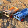 Miniatyrbilde 5 av 5: Stor ingeniørkjøretøymodell Plast gravemaskin Dumper lastebil Biler leketøy for barn Gutter utendørs sandspill (FMY) yellow-B