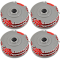 Miniatyrbillede 1 af 2: 4 X Trimmer Strimmer Spole & Line Dobbelt Autofeed Kompatibel Flymo Fly021 (FMY)