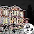 Miniatyrbilde 2 av 5: LED-projektor for utendørs landskap, scene, jul, lyskule, projeksjonslys, festprojeksjonslys (FMY) EU Plug