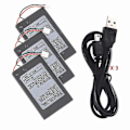 Miniatyrbillede 4 af 5: Kompatibel med PS3 PlayStation 3 Dualshock 3 Controller Batteri + Kabel CECHZC1E /CECHZC2E  (FMY) 1X Battery X 1USB Cable