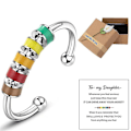 Miniatyrbillede 4 af 5: Til Min Datter Anti-Angst Ring Stress Relief Spinner Fidget Perler Kvinder Piger (FMY) color03