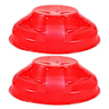 Miniatyrbilde 5 av 5: 2 stk. Dekorative røykvarslerdeksler Brannvarslerdeksel Røykdetektorbeskyttelse (FMY) Red 10.80X10.80X3.60CM