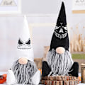 Pikkukuva 3 / 5: Halloween-kääpiö Käsintehty Tomte Ruotsalainen Kääpiö Istumassa Nisse Skandinaavinen Kääpiö (FMY) White