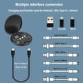Miniatyrbild 4 av 5: 60W Multi USB C till TypeC Snabbladdningsadapter Kabelkit USBC till Lighting Konverteringsset USB A & Type C till Micro/Type-C/Lighting(FMY) White