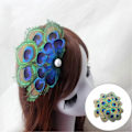 Pikkukuva 2 / 5: 20 kpl Peacock Feather - Upea ja silmiinpistävä Peacock Eyes -kuvio, luonnonhöyheniä DIY- käsitöihin ja koristeluun (FMY) 20PCS