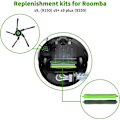 Miniatyrbilde 4 av 5: For S9 (9150) S9+ S9 Plus (9550) S Series AI Robot Støvsuger Kits 3 Sett Gummibørster, 8 Sidebørster (FMY) As Shown