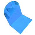 Miniatyrbild 1 av 5: 1 Par Bokstöd Tjock Non-Slip Transparent Akryl Dekorativt Tungt Bokstöd För Student Kontor L-Formad (FMY) Blue