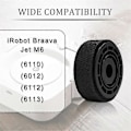 Miniatyrbillede 4 af 5: Hjuldæk Udskiftning til M6 (6110) (6012) (6112) (6113) Ultimate Wi-Fi Connected Robot Anti- (FMY) Black