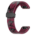 Pikkukuva 4 / 5: Tyyppi G Garmin Tactix 7 Pro/Fenix 7X/6X/6X Pro/5X Plus Musta Solki Kellon Ranneke 26mm Silikoni (FMY) Multicolor Style C