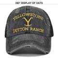 Miniatyrbilde 2 av 3: Yellowstone Dutton Ranch Baseball Cap Justerbar Brodert Cap (a)  (FMY)