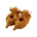 Miniatyrbilde 1 av 5: Highland Cow Tøfler, Plysj Skotske Ku Tøfler, Myke Varme Dyretøfler Hjemme Innendørs Tøfler (FMY) 9.52in
