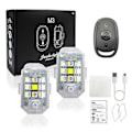 Pikkukuva 1 / 5: Langallinen Langaton LED-Stroboskoolivalo, 7 Väriä Stroboskoolivalot USB-Lataus, Langaton LED-Stroboskoolivalo (FMY) color02 Two lights with remote control