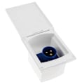 Miniatyrbillede 3 af 5: RV 220V-240V 16A Udvendig Flush Hook Up Vandtæt Stikkontakt Sort (FMY) black