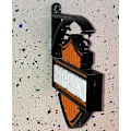 Miniatyrbillede 2 af 4: Harley Davidson Væghængende Skilt, Harley Davidson Logo Skilt Ornament, Harley Davidson Vægdekoration, Ingen LED (FMY)