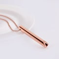 Miniatyrbilde 2 av 5: Angstdempende Halskjede, 6 cm anheng reduserer stress pustende halskjede halskjede avslappende muskler for hjemmet for menn kvinner  (FMY) rose gold